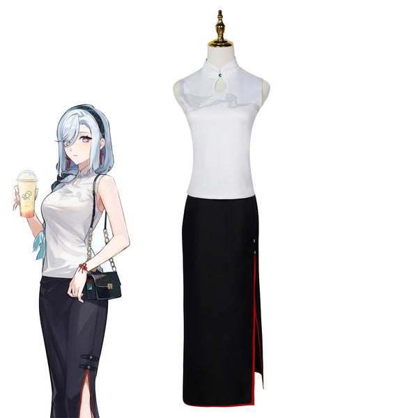 Genshin Impact Shenhe Cosplay Costume